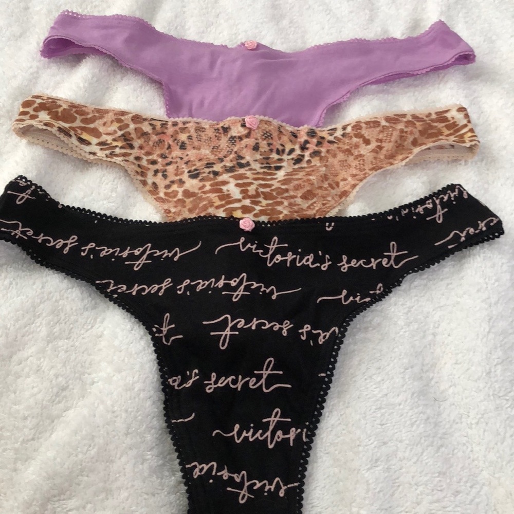 NWT lot of 3 victorias secret thongs